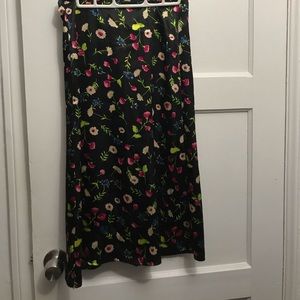 Long flower skirt